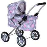 Καρότσι Κούκλας Mini Lili Star Grey Pink - Knorrtoys (63344)