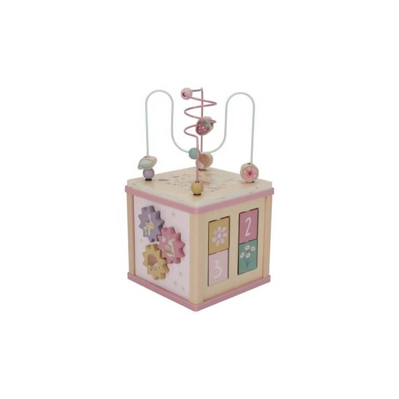 Ξύλινος Κύβος Δραστηριοτήτων Ροζ Fairy Garden - Little Dutch (7331)Ξύλινος Κύβος Δραστηριοτήτων Ροζ Fairy Garden - Little Dutch (7331)