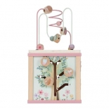 Ξύλινος Κύβος Δραστηριοτήτων Ροζ Fairy Garden - Little Dutch (7331)