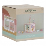 Ξύλινος Κύβος Δραστηριοτήτων Ροζ Fairy Garden - Little Dutch (7331)