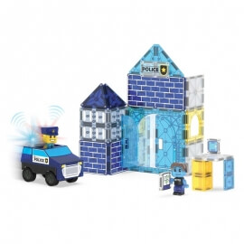 Magna-Tiles Μαγνητικό Παιχνίδι 35τμχ "Police Station" (252035PS)