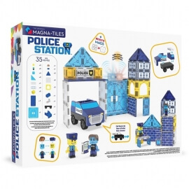 Magna-Tiles Μαγνητικό Παιχνίδι 35τμχ "Police Station" (252035PS)