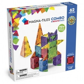 Magna-Tiles Μαγνητικό Παιχνίδι 62τμχ "Combo Set" (244062)