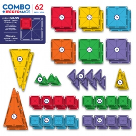 Magna-Tiles Μαγνητικό Παιχνίδι 62τμχ "Combo Set" (244062)