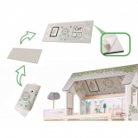 Ξύλινο Κουκλόσπιτο με Έπιπλα & Φωτισμό LED - Ikonka (ΚΧ5944)