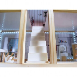 Ξύλινο Κουκλόσπιτο με Έπιπλα & Φωτισμό LED - Ikonka (ΚΧ6201) Ξύλινο Κουκλόσπιτο με Έπιπλα & Φωτισμό LED - Ikonka (ΚΧ6201)