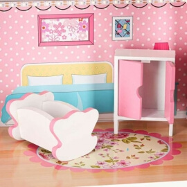 Ξύλινο Κουκλόσπιτο με Έπιπλα & Φωτισμό LED - Ikonka (ΚΧ6484) Ξύλινο Κουκλόσπιτο με Έπιπλα & Φωτισμό LED - Ikonka (ΚΧ6484)