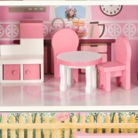 Ξύλινο Κουκλόσπιτο με Έπιπλα - Ikonka (ΚΧ3488)