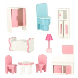 Ξύλινο Κουκλόσπιτο με Έπιπλα - Ikonka (ΚΧ3488) Ξύλινο Κουκλόσπιτο με Έπιπλα - Ikonka (ΚΧ3488)