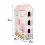 Ξύλινο Κουκλόσπιτο με Έπιπλα - Ikonka (ΚΧ3488)