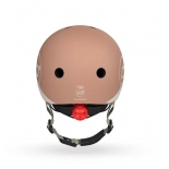 Παιδικό Κράνος XXS για Ποδήλατο & Πατίνι με Ενσωματωμένο Φωτάκι LED Mocha (00826)