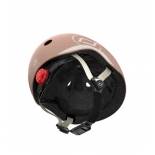 Παιδικό Κράνος XXS για Ποδήλατο & Πατίνι με Ενσωματωμένο Φωτάκι LED Mocha (00826)