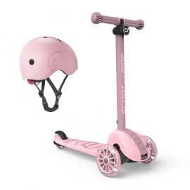 Σετ Scoot & Ride Πατίνι Highwaykick 3S & Κράνος S Rose