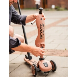 Σετ Scoot & Ride Πατίνι Highwaykick 1 Push & Κράνος XXS Mocha