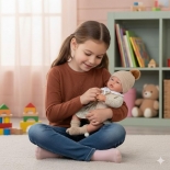 Μωρό "Cris" 42εκ με Ρεαλιστικό Βάρος - Guca (10267)