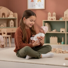 Μωρό "Norma" 38εκ με Κουβερτάκι - Guca (893)