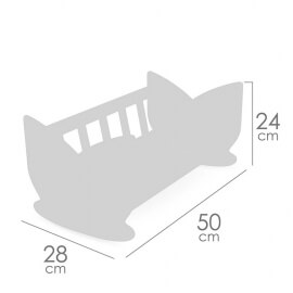 Λίκνο για Κούκλες με Στρωματάκι Tulipe - De Cuevas (55174)