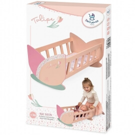 Λίκνο για Κούκλες με Στρωματάκι Tulipe - De Cuevas (55174)