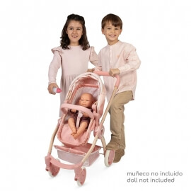 Καρότσι Κούκλας 3σε1 με Τσάντα & Πορτ-Μπεμπέ Tulipe - De Cuevas (80574)
