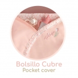 Καρότσι Κούκλας 3σε1 με Τσάντα & Πορτ-Μπεμπέ Tulipe - De Cuevas (80574)