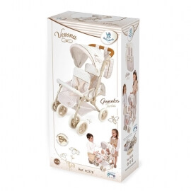 Καρότσι Κούκλας Διδύμων Verona με Τσάντα - De Cuevas (90378)