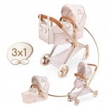 Καρότσι Κούκλας 3σε1 με Τσάντα & Πορτ-Μπεμπέ Verona - De Cuevas (80574)