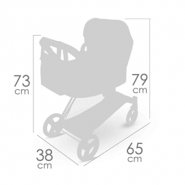 Καρότσι Κούκλας 3σε1 με Τσάντα & Πορτ-Μπεμπέ Verona - De Cuevas (80574)