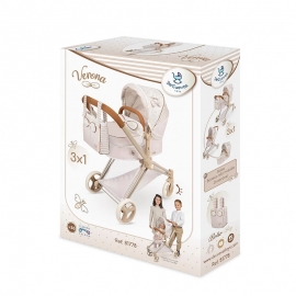 Καρότσι Κούκλας 3σε1 με Τσάντα & Πορτ-Μπεμπέ Verona - De Cuevas (80574)