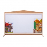 Θέατρο Σκιών Σετ Ξύλινη Σκηνή με 4 φιγούρες, σαράι, καλύβα και CD (1240)