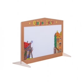 Θέατρο Σκιών Σετ Ξύλινη Σκηνή με 4 φιγούρες, σαράι, καλύβα και CD (1240)