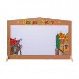 Θέατρο Σκιών Σετ Ξύλινη Σκηνή με 4 φιγούρες, σαράι, καλύβα και CD (1240)