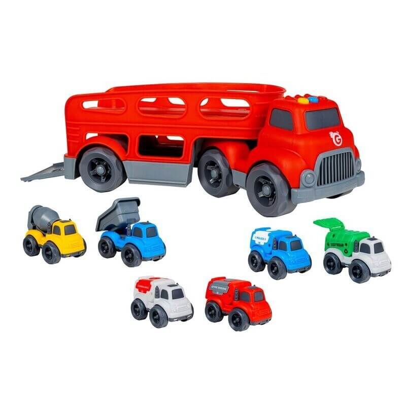 Φορτηγό Bebe με 2 Οχήματα, Ήχο & Φώτα - Vitamina G (05542)Φορτηγό Bebe με 2 Οχήματα, Ήχο & Φώτα - Vitamina G (05542)