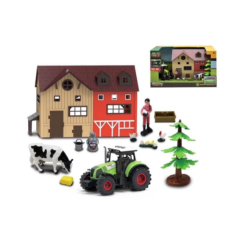 Σετ Φάρμας 12 τμχ. με Αγροικία και Τρακτέρ με Ήχους & Φως (005.550-17Κ)Σετ Φάρμας 12 τμχ. με Αγροικία και Τρακτέρ με Ήχους & Φως (005.550-17Κ)