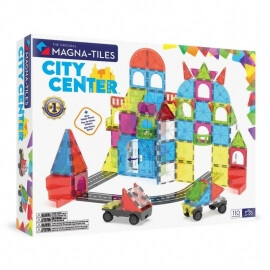 Magna-Tiles Μαγνητικό Παιχνίδι 110τμχ "City Center" (251110CC)