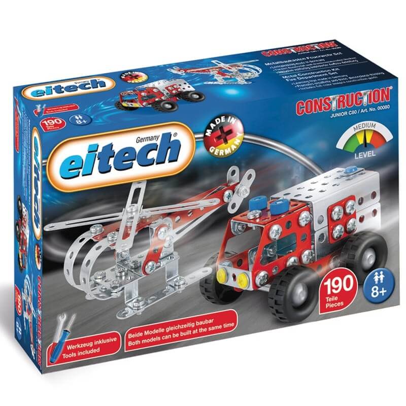 Eitech Μεταλλική Κατασκευή με Βίδες - Πυροσβεστικό Όχημα & Ελικόπτερο (190κομ)Eitech Μεταλλική Κατασκευή με Βίδες - Πυροσβεστικό Όχημα & Ελικόπτερο (190κομ)