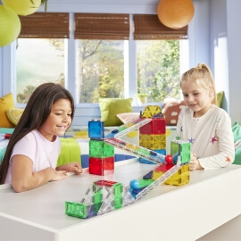 Magna-Tiles Μαγνητικό Παιχνίδι 90τμχ "Rail Racers Deluxe" (251090RR)