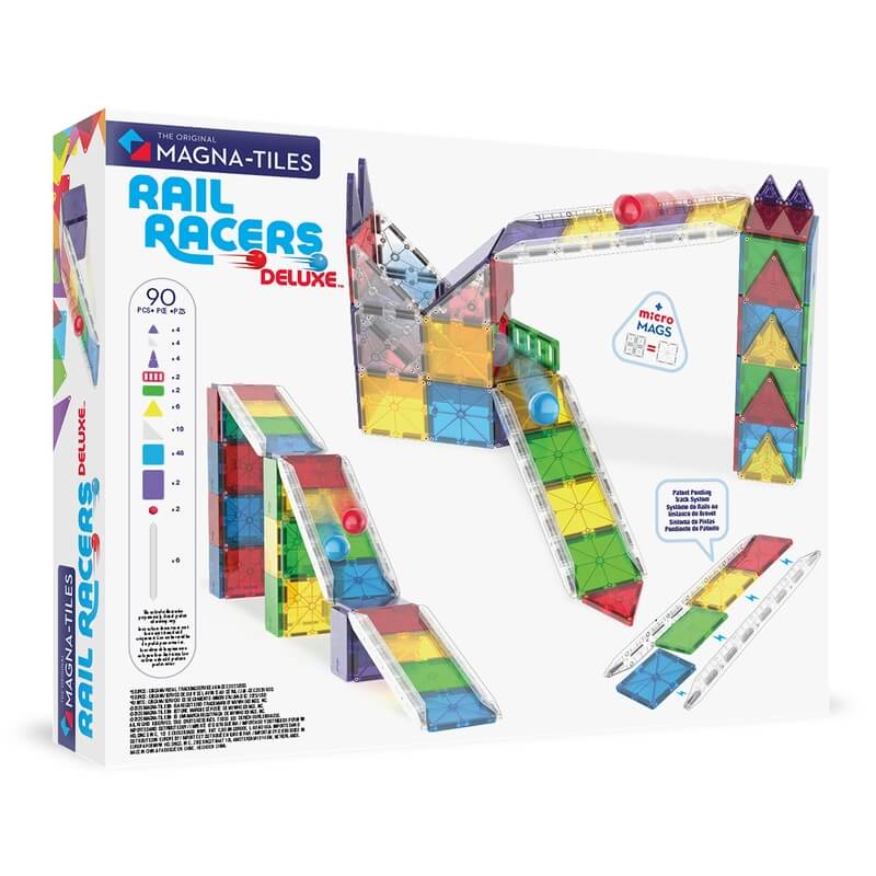Magna-Tiles Μαγνητικό Παιχνίδι 90τμχ "Rail Racers Deluxe" (251090RR)Magna-Tiles Μαγνητικό Παιχνίδι 90τμχ "Rail Racers Deluxe" (251090RR)