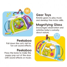 Κύβος Δραστηριοτήτων Montessori με Ήχο & Φως - Hola (HE8971)