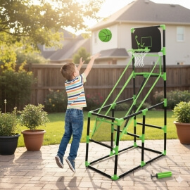 Μπασκέτα Τύπου Λούνα Παρκ με Μπάλα και Τρόμπα (025.8199)