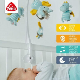 Μουσικό Περιστρεφόμενο Μικροί Δράκοι "Little Castle" - Fehn (065084)