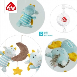 Μουσικό Περιστρεφόμενο Μικροί Δράκοι "Little Castle" - Fehn (065084)