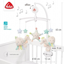 Μουσικό Περιστρεφόμενο Παιχνίδι "Ζωάκια της Θάλασσας" - Fehn (054118)