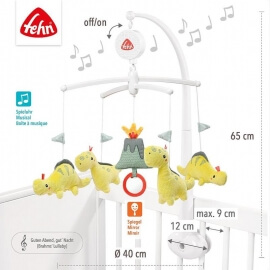 Μουσικό Περιστρεφόμενο Παιχνίδι - Μόμπιλε Happy Dino - Fehn (051063)