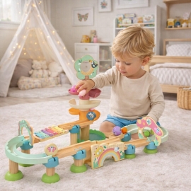 Ξύλινη Πίστα με Μπάλες - Tooky Toy (TK744N)