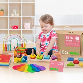 Κουτί Εκπαιδευτικών Παιχνιδιών Montessori 25-36 μηνών - Tooky Toy (TK754)