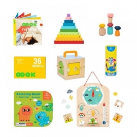 Κουτί Εκπαιδευτικών Παιχνιδιών Montessori 36+ μηνών - Tooky Toy (TK755)