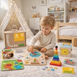 Κουτί Εκπαιδευτικών Παιχνιδιών Montessori 36+ μηνών - Tooky Toy (TK755)