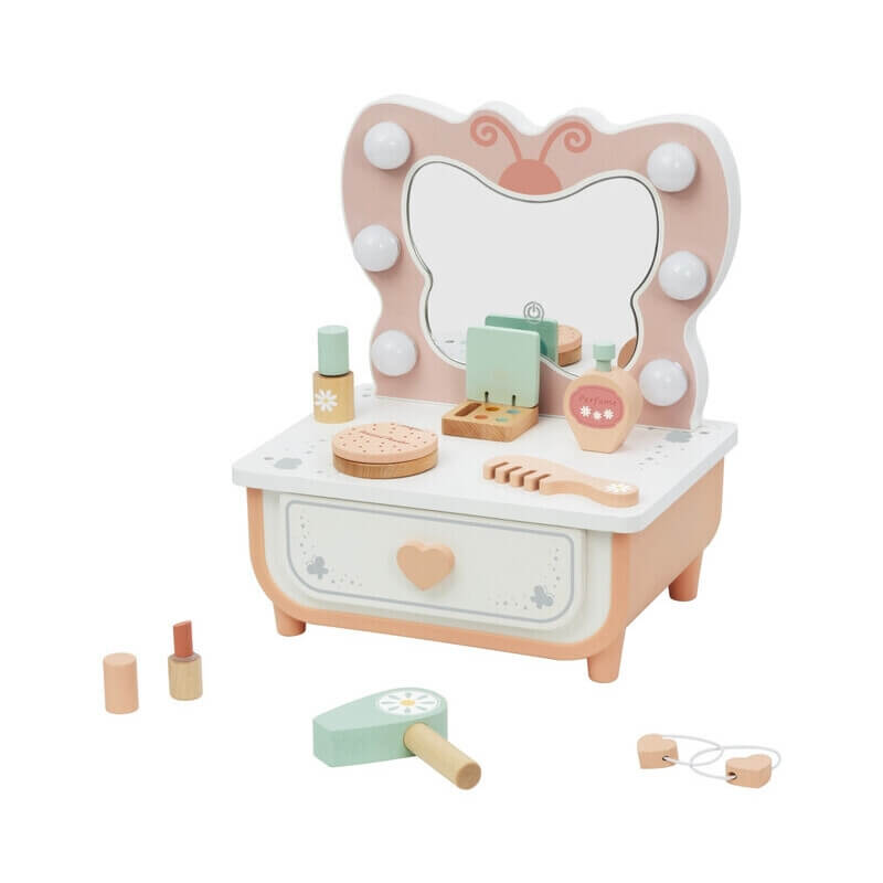 Ξύλινο Μπουντουάρ - Τουαλέτα με Φως - Tooky Toy (TP528)Ξύλινο Μπουντουάρ - Τουαλέτα με Φως - Tooky Toy (TP528)