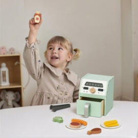 Ξύλινο Air Fryer με Αξεσουάρ - Tooky Toy (TP534)Ξύλινο Air Fryer με Αξεσουάρ - Tooky Toy (TP534)