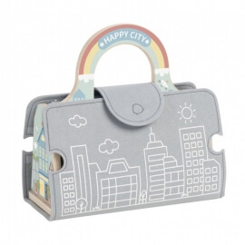 Φορητό Σετ Παιχνιδιού "Πόλη" με Ξύλινα Οχήματα - Tooky Toy (TP536)Φορητό Σετ Παιχνιδιού "Πόλη" με Ξύλινα Οχήματα - Tooky Toy (TP536)